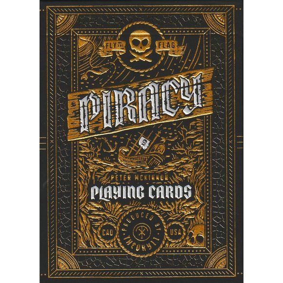 CERCA TROVA: Set sail to a world unchartered and become a dweller of the open seas with Piracy Playing Cards. Secrets and lost treasures wait to be discovered - will you embark on the journey?
FLY THE FLAG: theory11 produces the world’s finest playing cards. Printed using the highest quality card stocks available in combination with luxurious-to-the-touch paper, textured embossing, and impeccably finished with opulent foil and hot stamping techniques - Piracy is the absolute pinnacle of playing card quality