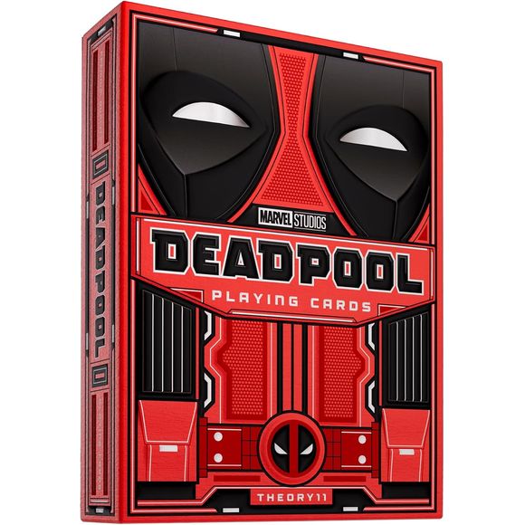 BRING DEADPOOL TO THE CARD TABLE – Shuffle up with a red superhero themed deck packed with attitude, humor, and comic-book energy. Built for poker, blackjack, solitaire, magic practice, cardistry, party games, display, and game nights that need more personality than basic cards.
RED SUIT BOX WITH FOIL DETAIL – The tuck box is designed to echo Deadpool’s iconic red suit, complete with sculpted embossing and silver foil accents that stand out on a desk, shelf, card table, collector display, gift basket, or mo
