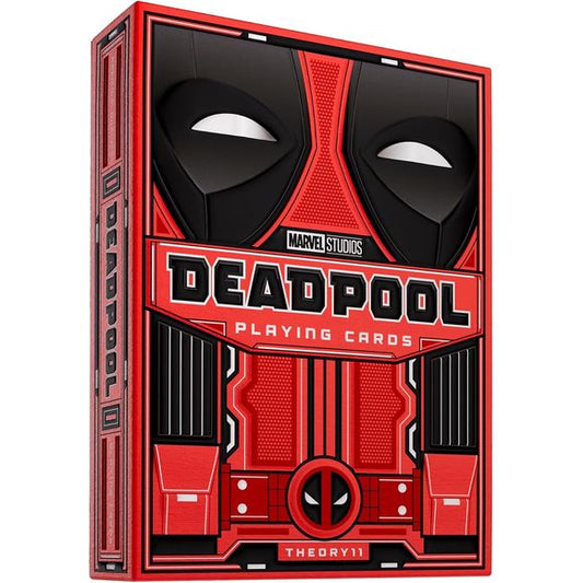 BRING DEADPOOL TO THE CARD TABLE – Shuffle up with a red superhero themed deck packed with attitude, humor, and comic-book energy. Built for poker, blackjack, solitaire, magic practice, cardistry, party games, display, and game nights that need more personality than basic cards.
RED SUIT BOX WITH FOIL DETAIL – The tuck box is designed to echo Deadpool’s iconic red suit, complete with sculpted embossing and silver foil accents that stand out on a desk, shelf, card table, collector display, gift basket, or mo