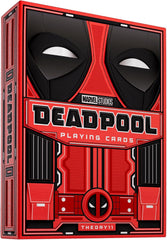 BRING DEADPOOL TO THE CARD TABLE – Shuffle up with a red superhero themed deck packed with attitude, humor, and comic-book energy. Built for poker, blackjack, solitaire, magic practice, cardistry, party games, display, and game nights that need more personality than basic cards.
RED SUIT BOX WITH FOIL DETAIL – The tuck box is designed to echo Deadpool’s iconic red suit, complete with sculpted embossing and silver foil accents that stand out on a desk, shelf, card table, collector display, gift basket, or mo