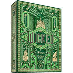ENTER THE WORLD OF WICKED – Turn every shuffle into a trip through Oz with a green and gold themed deck made for poker nights, blackjack, solitaire, magic practice, cardistry, party games, or for display. A standout choice for fans who want playing cards with story, color, and character.
GLINDA & ELPHABA INSPIRED ART – The deck brings together the light, the dark, and the drama of Wicked with artwork inspired by Glinda, Elphaba, Madame Morrible, The Wizard, and the magical world of Oz. It feels more like a