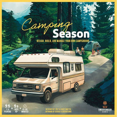 Have you ever wondered what it would be like to be the founder of a thriving campground? Well now you're invited to step into their shoes, to see if you have what it takes to run the show in Camping Season.
In this board game experience you'll have the opportunity to build, design, and manage your own campground. You and your fellow owners will have 6 seasons to create the ultimate camping experience. Whoever earns the most points by attracting guests and optimizing profits will win the game.