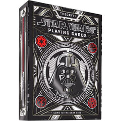 CHANNEL YOUR INNER SITH: Come to the Dark Side! Premium Star Wars playing cards for those who want to embrace their inner Sith.
OBEDIENCE TO THE EMPIRE: The outer packaging is breathtaking, with striking, galactic silver and red foil accents worthy enough for a new Sith apprentice. Featuring iconic dark side elements such as the Imperial crest, the Death Star, the Imperial Throne Room window, and the helmet of the most feared Sith Lord - Darth Vader!
YEAR OF THE DARK SIDE: Celebrate the legendary characters