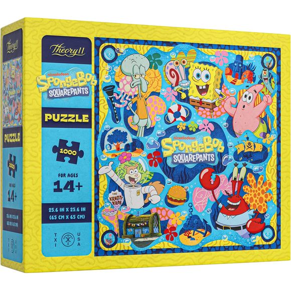 Premium Quality Construction: High quality puzzle featuring precision fit pieces that interlock seamlessly for an enjoyable assembly experience
Age Appropriate Challenge: Puzzle designed for ages 14 and up, providing an intermediate level of difficulty suitable for teens and adults
Officially Licensed SpongeBob Merchandise: Authentic SpongeBob SquarePants collectible featuring officially licensed artwork and designs
Complete 1000 Piece Set: Includes 1000 precision-cut puzzle pieces that create a detailed an