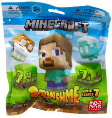 Minecraft™ SquishMe™ figures are back and bigger than ever in this new series! These officially licensed slow-rise squishy toys now measure 3.5 inches tall and feature all-new character styles designed to delight fans of the hit game. 1 blind bag at random