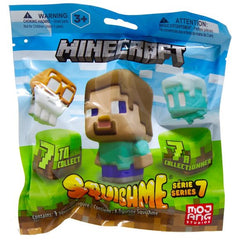 Minecraft™ SquishMe™ figures are back and bigger than ever in this new series! These officially licensed slow-rise squishy toys now measure 3.5 inches tall and feature all-new character styles designed to delight fans of the hit game. 1 blind bag at random