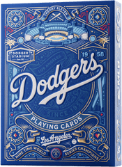 SWING FOR THE FENCES!
Step up to the plate with one of the most iconic teams in baseball history. The packaging features elegant gold foil and detailed embossing, along with design elements that celebrate the history of this club, going all the way back to 1958. It’s a home run for any Dodgers™ fan!
As soon as you open the box, you’re transported right into Dodger Stadium™. Whether you’re right behind home plate, at the Left or Right Field Pavilions, or seated at the Loge Level, the Dodgers are more than a