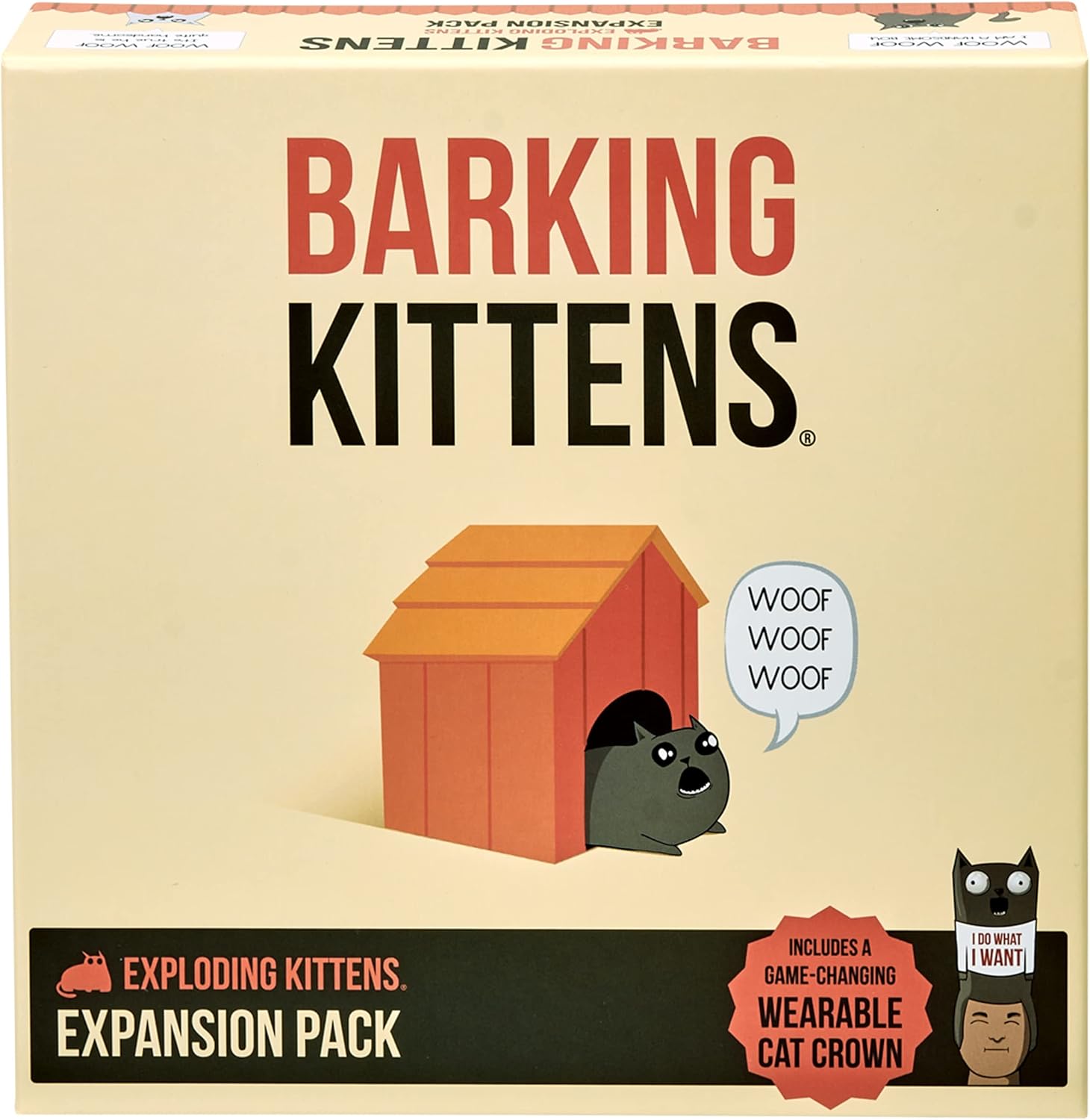 Exploding Kittens is a highly strategic kitty-powered game. Players try to avoid drawing Exploding Kittens (which boot them from the game) using catnip sandwiches, deploying special ops bunnies, and seeking out the wisdom of an all-seeing goat wizard. This game is kid-friendly, super fun, and easy to learn. It's a fast-paced party game perfect for family game night or as an anytime boredom buster.
Base game is required.