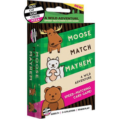 Taco Cat Goat Cheese Pizza is flying off the shelves on every store it reaches! Its easy to play and is as unique as its name. Everyone takes turns saying TACO CAT GOAT CHEESE PIZZA as they place a card on the table. Once the card played matches the word spoken, players race against each other to SLAP the pile in the middle! The last one to slap gets the stack.