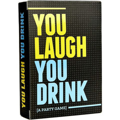 In You Laugh You Drink, one player draws a card and must perform the action it details. Maybe you’ll have to act out an emotional breakdown while you lay down the sweetest dad dance moves this side of 45. The goal is to go so hard in the paint that it causes your friends to laugh. If they laugh, they drink.
