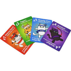 Moonsprocket Games Ninja Cat Cucumber Attack! Card Game