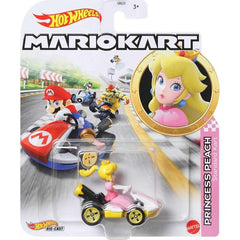 Kids can choose their favorite Mario Kart characters and speed off-line for racing and stunting madness with the Hot Wheels 1:64 Mario Kart replica die-cast assortment! Power-up imagination with fan-favorite iconic Mario Kart characters. Combine the hands-on thrill of Hot Wheels performance. Re-live or reinvent game-inspired stunting, racing and adventure stories. Each Mario Kart player vehicle is suitable for Hot Wheels track to expand the fun (track sold separately). Each vehicle sold separately, subject