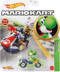 Kids can choose their favorite Mario Kart characters and speed off-line for racing and stunting madness with the Hot Wheels 1:64 Mario Kart replica die-cast assortment! Power-up imagination with fan-favorite iconic Mario Kart characters. Combine the hands-on thrill of Hot Wheels performance. Re-live or reinvent game-inspired stunting, racing and adventure stories. Each Mario Kart player vehicle is suitable for Hot Wheels track to expand the fun (track sold separately). Each vehicle sold separately, subject