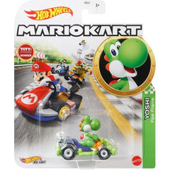 Kids can choose their favorite Mario Kart characters and speed off-line for racing and stunting madness with the Hot Wheels 1:64 Mario Kart replica die-cast assortment! Power-up imagination with fan-favorite iconic Mario Kart characters. Combine the hands-on thrill of Hot Wheels performance. Re-live or reinvent game-inspired stunting, racing and adventure stories. Each Mario Kart player vehicle is suitable for Hot Wheels track to expand the fun (track sold separately). Each vehicle sold separately, subject