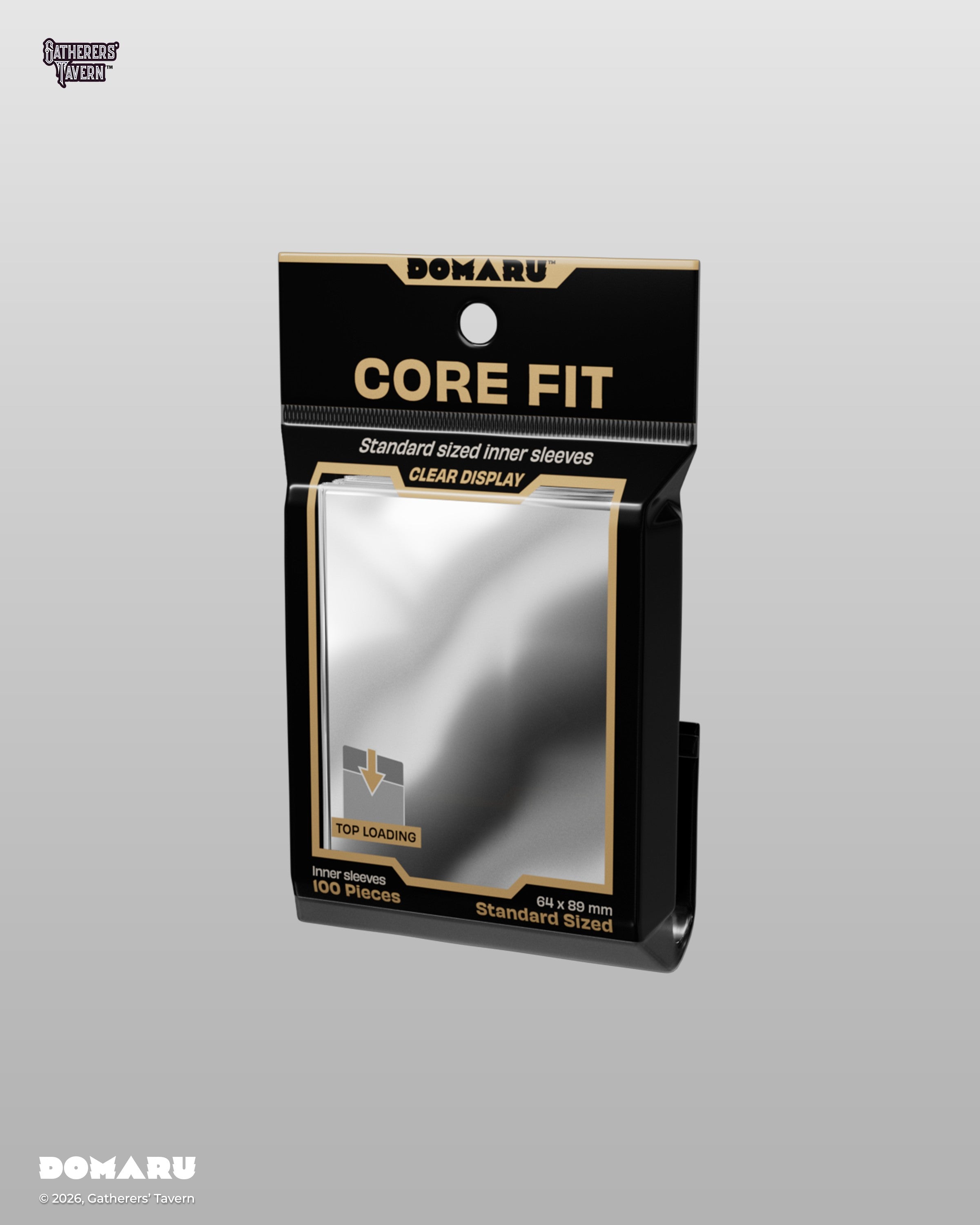 The DOMARU Sleeves Collection completes the DOMARU protection system, offering layered card protection for play, storage, and display.
Designed to work seamlessly together, the range covers outer sleeves, inner sleeves, and rigid protectors, giving players full control over how they protect and present their cards.
Core fit precision inner sleeves for double-sleeving. 100 pieces clear sleeves. Standard Size ( 67x 94mm / 2.6" x 3.7").
Top Loading. Clear Display. Protects your cards. No PVC. Acid Free
