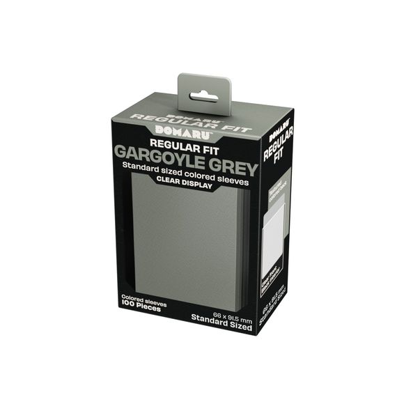 Card Sleeves: Standard Domaru Regular Fit- Gargoyle Grey (100 ct.)