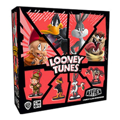In Looney Tunes Mayhem, 2 to 4 players sit in the director’s chair as two teams of the wackiest Toons face off in this tag-team rumble. Only by using the best strategy and everything ACME has to offer can one team be the last one on screen when the smoke clears.
Players will move their Toons through iconic locations from the cartoons in the pursuit of Victory Points (VP), using their special skills to try to knock each other out and trying to avoid the other team’s tricks and traps across the board.