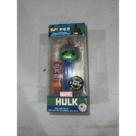Hulk Limited Glow Chase Edition Pop! Pez Dispenser - Contains 1 Pez Dispenser and 1 package of Pez Candy.