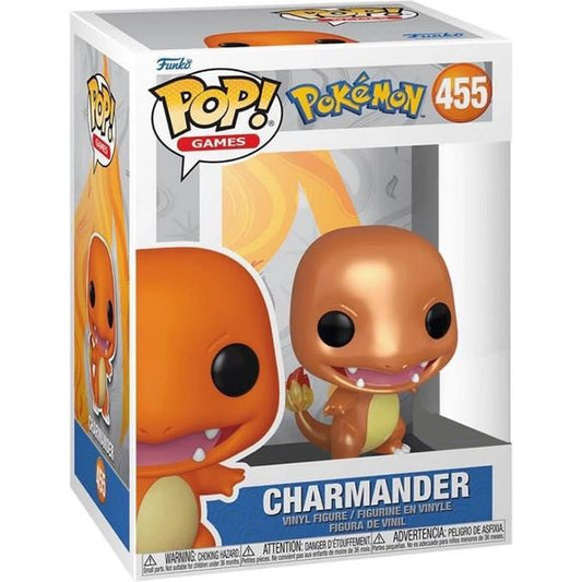 Funko POP! Pokemon Charmander (Metallic) #455 - No Sticker | Galactic Toys & Collectibles