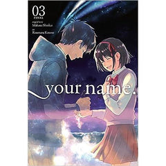 The third installment of the manga adaptation of the film that took the world by storm!
To save Mitsuha and all of Itomori from the comet Tiamat, Taki joins up with Saya-chin and Tesshi to evacuate the town. But Mitsuha's father is stubborn and refuses to listen...
Mitsuha, a high school girl from a town deep in the mountains,
dreams of an unfamiliar life in Tokyo. Taki, a high school boy
from Tokyo, dreams that he is a girl living in the mountains. As
the two begin swapping lives, a miraculous story