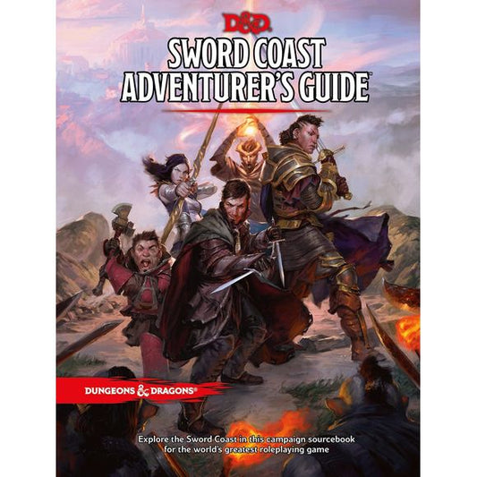 Get everything you need to adventure in the Forgotten Realms on the exciting Sword Coast, home to the cities of Baldur’s Gate, Waterdeep, and Neverwinter. Crafted by the scribes at Green Ronin in conjunction with the Dungeons & Dragons team at Wizards of the Coast, the Sword Coast Adventurer’s Guide provides D&D fans with a wealth of detail on the places, cultures, and deities of northwestern Faerûn. 
 
The Sword Coast Adventurer’s Guide is also a great way to catch up on recent events in the Forgotten Re