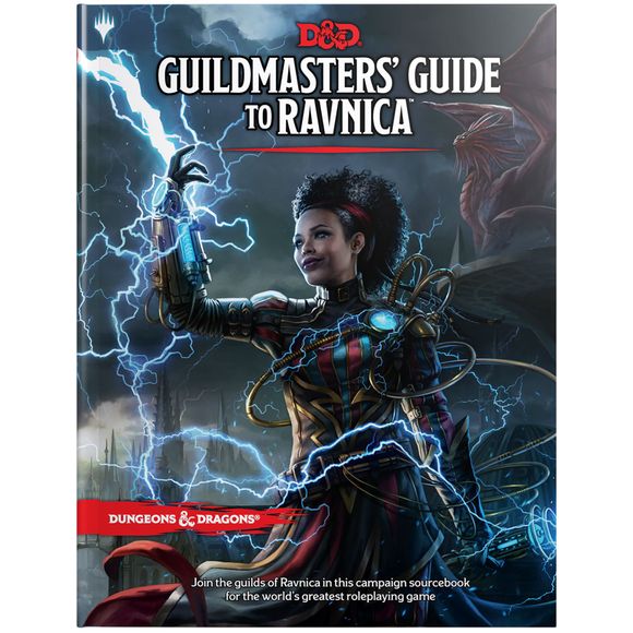 In Guildmasters’ Guide to Ravnica, the world's most popular roleplaying game meets the world's most popular trading card game. Released to coincide with the Magic set Guilds of Ravnica, it's the perfect blend of story from the creators of Magic: The Gathering, wrapped around the rules, monsters, and magic of fifth edition Dungeons & Dragons.