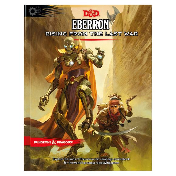 This book provides everything players and Dungeon Masters need to play Dungeons & Dragons in Eberron—a war-torn world filled with magic-fueled technology, airships and lightning trains, where noir-inspired mystery meets swashbuckling adventure. Will Eberron enter a prosperous new age or will the shadow of war descend once again?