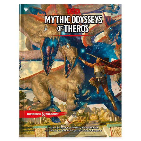 Play Dungeons & Dragons in the Magic: The Gathering world of Theros—a realm shaped by the wrath of gods and the deeds of heroes, where champions vie for immortal favor and a place among legends. Rise above the common throng with supernatural gifts, abilities that give you remarkable powers that set you on the path to legend. Explore Theros as a satyr or leonin—mythic cat-like heroes from Magic: The Gathering. Mythic Odysseys of Theros introduces these races to fifth edition D&D for the first time. Master ne