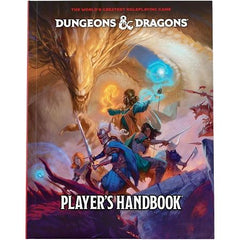 The biggest Player's Handbook in Dungeons & Dragons history, revised and expanded to reflect ten years of feedback from the D&D community!
This revised and expanded Player's Handbook contains rules for character creation and advancement, exploration, combat, equipment, spells, and much more. Create fantastic D&D heroes from the wide selection of character origins, classes, and subclasses provided. Explore ancient ruins and deadly dungeons. Battle monsters while searching for legendary treasures. Gain exper