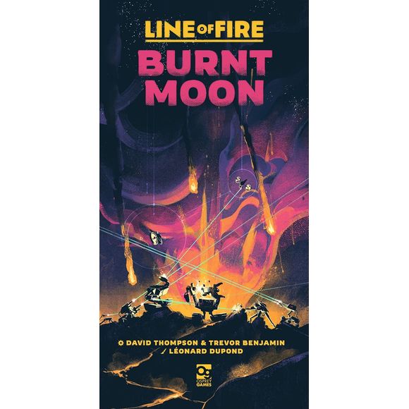 Line of Fire: Burnt Moon is a standalone two-player card game that fuses the lean deck-building of the award-winning Undaunted series with fast-paced lane battling. Sharp decision-making and clever positioning combine in a nail-bitingly tense, endlessly replayable, and lightning-fast experience.