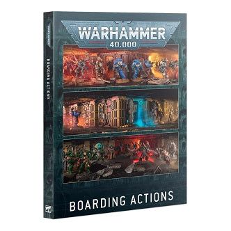 Inside this 296-page softcover supplement, you'll find:
– Updated rules for playing intense Boarding Actions games in Warhammer 40,000
– 55 thematic new Boarding Actions Detachments
– Stratagems and Enhancements unique to Boarding Actions
– 54 updated missions for matched play, narrative games, and multiplayer games
You'll need a copy of the Warhammer 40,000 Core Rules, available separately, in order to make full use of this book.