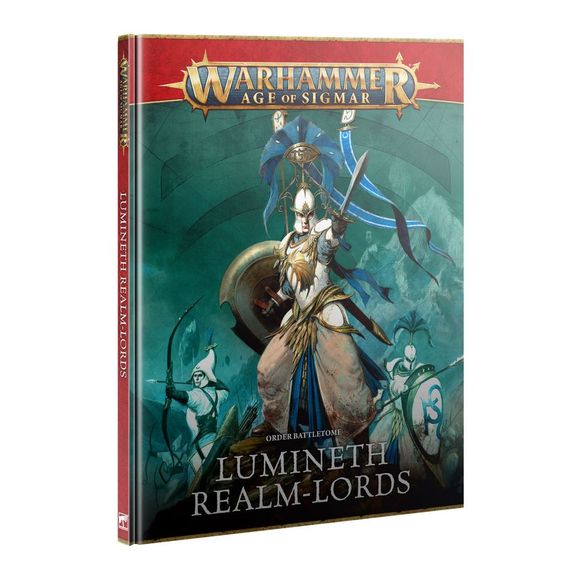 Release date 2/21
This battletome contains 106-pages of rules supplement for Warhammer Age of Sigmar. This battletome is a great resource for playing Lumineth Realm-Lords in games of Age of Sigmar.