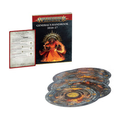 Release Date 7/4/2026
This 72-page softcover book contains:
– A brief background section bringing you up to speed with the latest narrative events in Warhammer Age of Sigmar.
– Matched Play Battlepack 2026-27, including a section on special rules for linking games together into Aqshian Crusades.
– Rules for Battle Tactics and information detailing how to score extra victory points by completing the objectives on battle tactics cards you choose when you assemble your army.
– A blank army roster and tournam