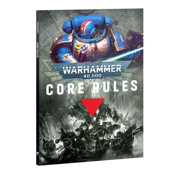 This 88-page softcover book contains:
– Basic rules: Essential rules concepts, including how to use datasheets, move, and attack with your miniatures.
– The Battle Round: An explanation of the five phases of turn, including the Command Phase, Movement Phase, Shooting Phase, Charge Phase, and Fight Phase.
– Battlefield and Tactics: This section explains how to create an exciting battlefield using terrain and objectives, and how to use tactical tools in the form of stratagems and actions.
– Advanced Rules: Th