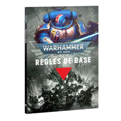 (This book is printed in French)
This 88-page softcover book contains:
– Basic rules: Essential rules concepts, including how to use datasheets, move, and attack with your miniatures.
– The Battle Round: An explanation of the five phases of turn, including the Command Phase, Movement Phase, Shooting Phase, Charge Phase, and Fight Phase.
– Battlefield and Tactics: This section explains how to create an exciting battlefield using terrain and objectives, and how to use tactical tools in the form of stratagems
