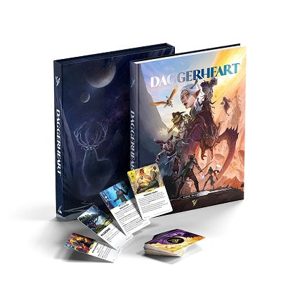 Daggerheart is a tabletop roleplaying game of epic and heartfelt tales of adventure, tuned uniquely by your group for maximum fun at YOUR table. Easy to learn with rich depth that will last a lifetime, Daggerheart is the perfect companion for storytellers of all kinds! The nearly 300 page lavishly illustrated hardcover rulebook contains rules for creating characters and a shared world, for playing adventures, and for crafting encounters and campaigns as a game master.
Detailed advice on GM craft, player be