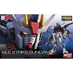 The latest Gundam design in the Real Grade line features the iconic Strike Gundam from "Mobile Suit Gundam Seed." Drawing inspiration from both its higher end Master and Perfect Grade cousins, this model kit features the most detailed and accurate representation of the Aile Strike yet, at an affordable price but with still the same high level of detail and ease of construction that GunPla (Gundam Plastic Model) is known for.