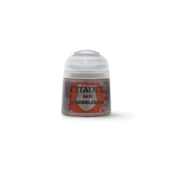 Leadbelcher is a Citadel Base paint. Citadel Base paints are high quality acrylic paints specially formulated for basecoating your Citadel miniatures quickly and easily. They are designed to give a smooth matte finish over black or white undercoats with a single layer. This pot contains 12ml of Leadbelcher, one of 34 Base paints in the Citadel Paint range. As with all of our paints, it is a non-toxic, water-based acrylic paint designed for use on plastic, metal, and resin Citadel miniatures.