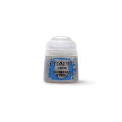 Citadel Layer paints are high quality acrylic paints, and with 70 of them in the Citadel Paint range, you have a huge range of colours and tones to choose from when you paint your miniatures. They are designed to be used straight over Citadel Base paints (and each other) without any mixing. By using several layers you can create a rich, natural finish on your models that looks fantastic on the battlefield. This pot contains 12ml of Runefang Steel, one of 70 Layer paints in the Citadel Paint range. As with a