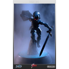 This statue has no edition number, and was a replacement and is in new and unopened condition.
Dark Link appears as the mini-boss of the Water Temple, appearing as Link's shadow in a strange, illusionary room. His voice is the same as Link's, but much lower in tone giving it a demonic feel.
Dark Link is posed ready to engage in combat with Link, about to launch himself straight at the Hero of Time! We have painstakingly added all his distinctive details. You can see gravel detail through the surface of th