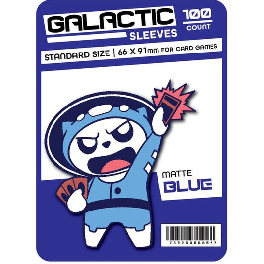 Galactic Toys Sleeves Matte Blue Standard Size Card Sleeves 100ct | Galactic Toys & Collectibles