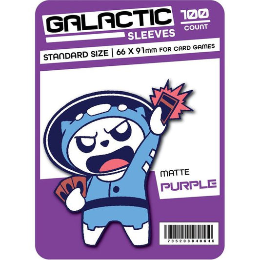 Galactic Toys Sleeves Matte Purple Standard Size Card Sleeves 100ct | Galactic Toys & Collectibles