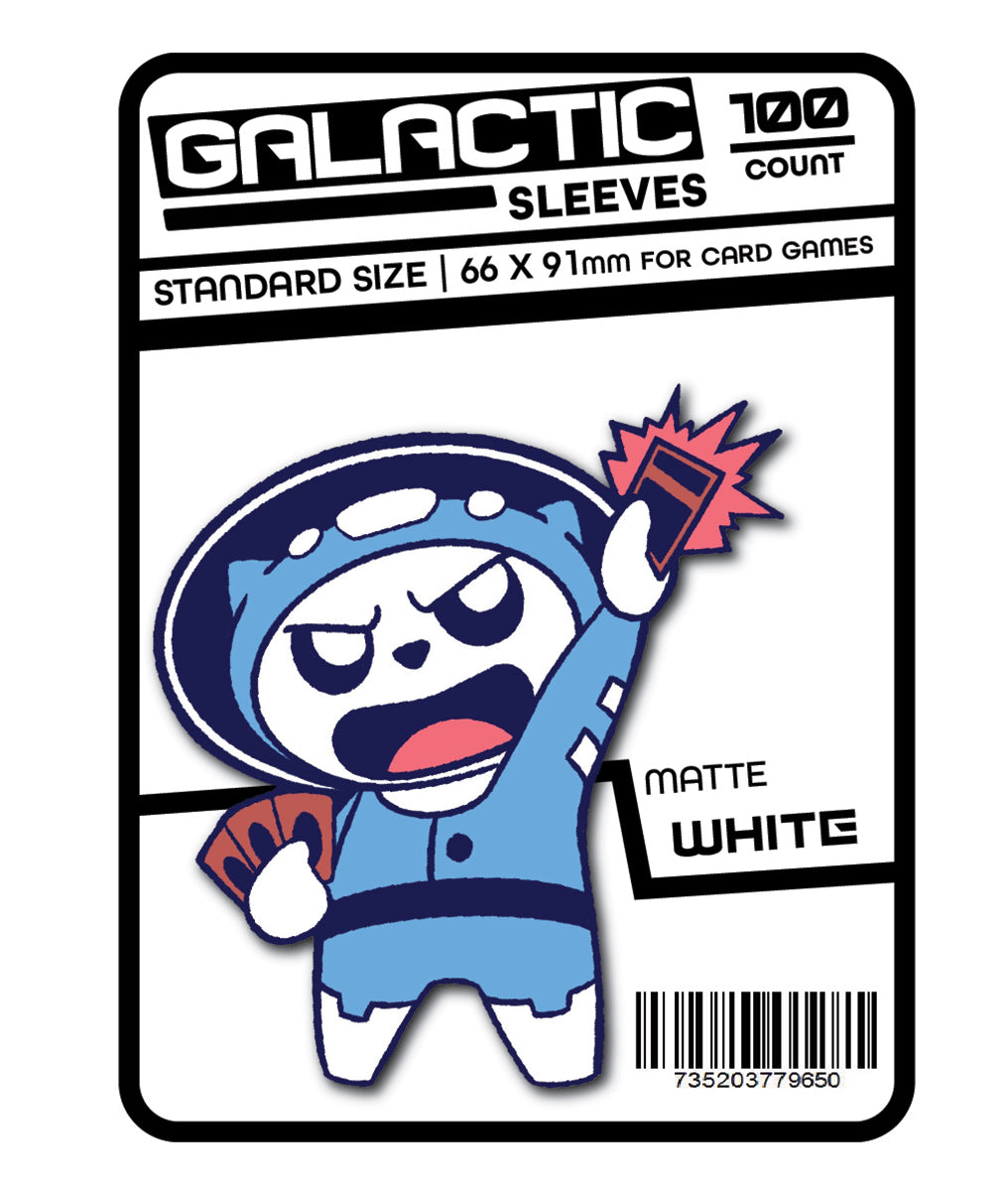 These solid color sleeves hold standard size cards. Clear side uses non-glare matte material for softer feel and smoother shuffle. Stores and protects standard sized cards. 100 sleeves per package. 66 x 91mm size sleeves for card games, perfect for Pokemon, Magic: the Gathering, Digimon, One Piece, and other card games!
