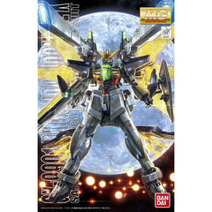 From "After War Gundam X," it's the mighty Gundam Double X! It has common parts between the internal frame and reflector units of the Gundam X. The Twin Satellite Cannons can be deployed with their reflector panels out, and the internal reflector panels have a mirrored frame similar to that of the Gundam X. The cannon can expand and change its angle for various attacks, and there's a locking mechanism on the shoulder for better stability. In addition, the forearms and calves also feature reflector expansio
