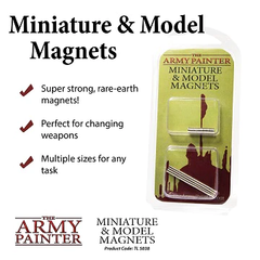 These supercharged and rare-earth magnets are made from very high grade & strength (N52), enabling you to do all kinds of conversions, everything from complex to just simply magnetize different weapons to your models. A very handy and versatile tool to alter your minis. A perfect companion to Miniature and Model Drill and Drill Bits.