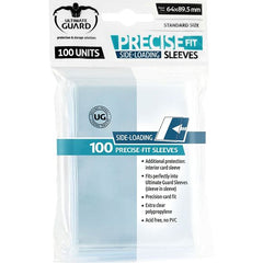 These sleeves with side-loading design for hassle-free double-sleeving fit perfectly into ULTIMATE GUARD Sleeves (sleeve in sleeve). Perfect for Magic the Gathering(TM), Pokemon(TM) and many other standard-sized cards. 100 sleeves per pack.