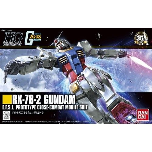 The original Gundam, revived 35 years later! This new version of the first Gundam maintains roughly the same number of parts as its 2001 predecessor, but features 1.5 times more movability allowing easy reproduction of iconic poses from the Gundam TV series.