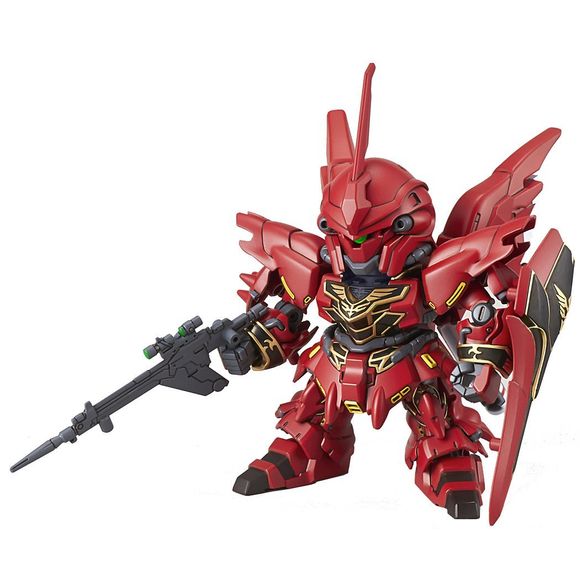 The Sinanju, a main MS from "mobile suit Gundam unicorn" is being released as the 13th SD Gundam EX-Standard! with it's stylish proportions and ease of assembly this is a kit everyone will love! the runners and stickers are arranged by color to accurately recreate the model's color scheme. Add this to your SD collection and make sure to keep an eye out for more future models in the line up! Set includes beam rifle and shield. Runner x4. Foil Seal x1. Instruction manual x1.