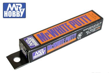 Mr.PUTTY is now even better. The meticulous fine detail remains but workability is even better.
Experience for yourself smoothness that is better than ever. We have given Mr.WHITE PUTTY exceptional resistance to paint absorption and a shade of white that has little effect on the final coat. 25g Tube. This may be squeezed out from the tube and used as is. It is used to fill small gaps and dents.
Continental USA Shipping only, no expedited shipping available.