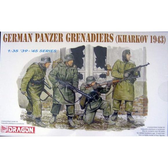 Dragon Models German Panzer Grenadiers (Kharkov 1943) 1/35 Scale Military Model Kit | Galactic Toys & Collectibles